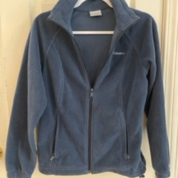 EUC Petite Small Blue Fleece Columbia Jacket - Picture 1 of 2